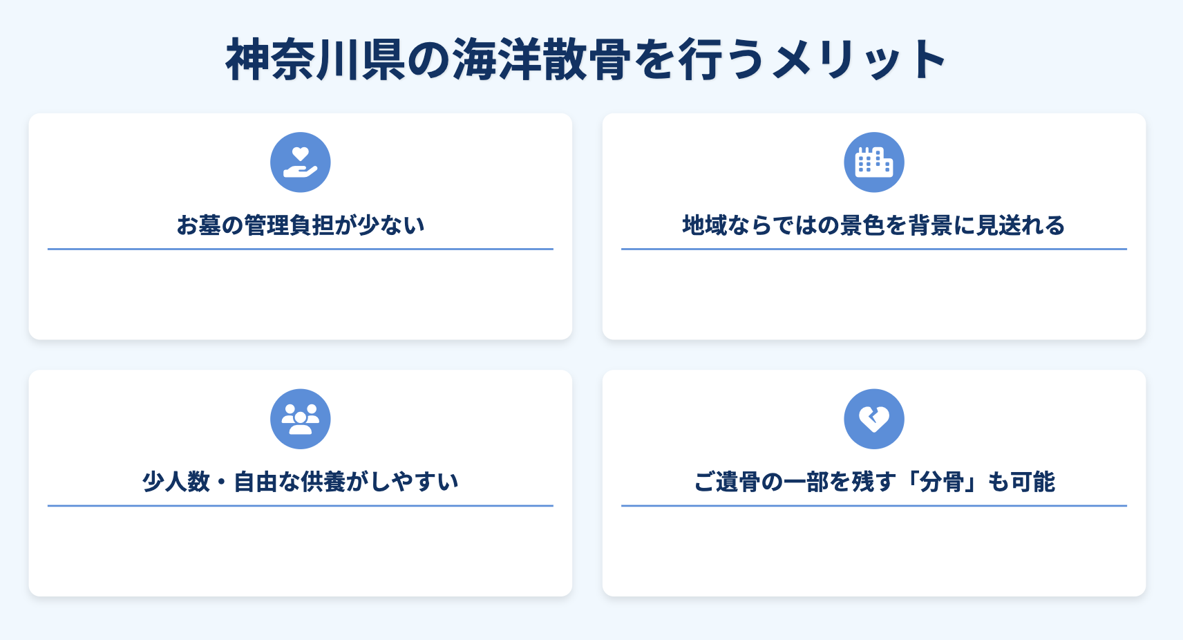 神奈川県の海洋散骨を行うメリット
